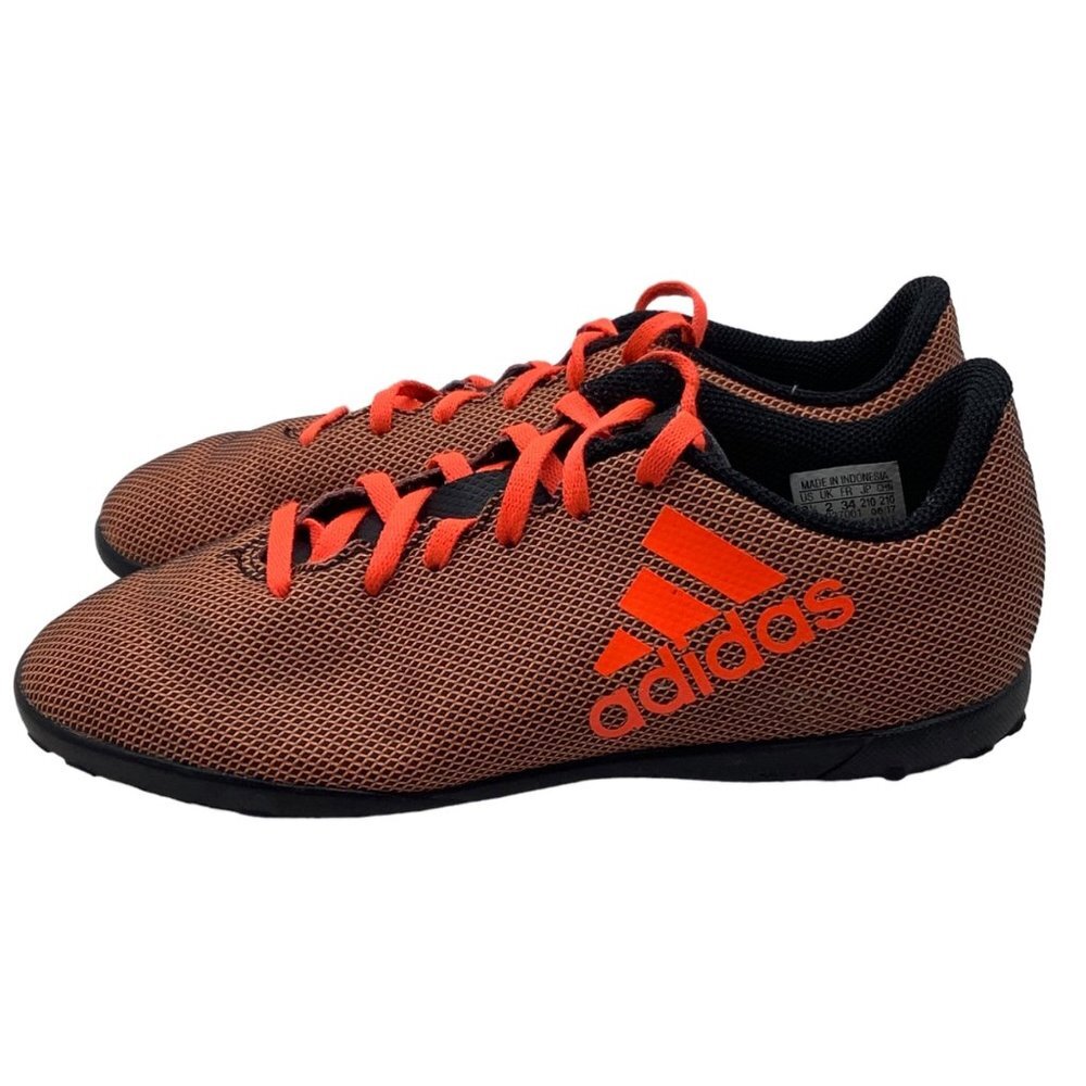 Adidas Indoor Soccer Turf Shoes Cleats Youth 2.5 Futbol Red Orange